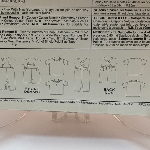 Bundle of (4) Infant/Babies Sewing Patterns - Picture 10 of 10